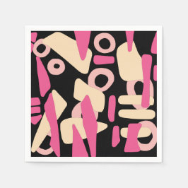 Abstracte moderne vormmix servet