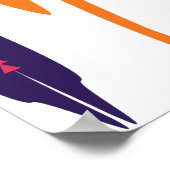 Abstracte Moderne Waterverf Calla Lily Impression Poster (Hoek)