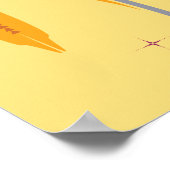 Abstracte Moderne Waterverf Calla Lily Impression Poster (Hoek)