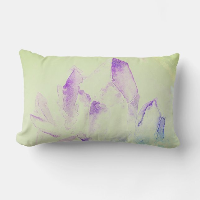 *~* Abstracte Moderne Waterverf Kristallen New age Kussen (Voorkant)