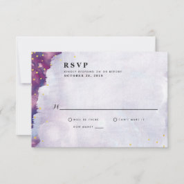 Abstracte moderne Waterverf RSVP-Kaarten RSVP Kaartje
