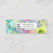 Abstracte Moderne Waterverf van de Splashes van CO Mini Visitekaartje (Achterkant)