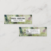 Abstracte moderne Waterverf van levende levende ol Mini Visitekaartje (Voorkant / Achterkant)