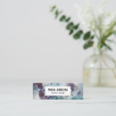 Abstracte moderne Waterverf zachte mist Mini Visitekaartje (Staand voorkant)