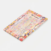 Abstracte Moderne Wilde Bloem Florale Botanische T Post-it® Notes (Schuin)