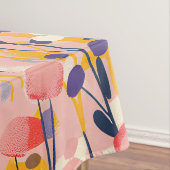 Abstracte Moderne Wilde Bloem Florale Botanische T Tafelkleed (Voorbeeld)
