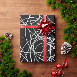 Abstracte moderne willekeurige Stippen Cadeaupapier