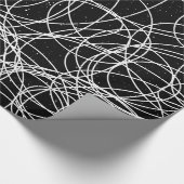 Abstracte moderne willekeurige Stippen Cadeaupapier (Hoek)