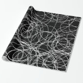 Abstracte moderne willekeurige Stippen Cadeaupapier (Uitgerold)