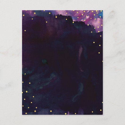 Abstracte moderne zwarte Waterverf Informatiekaartje (Achterkant)