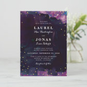 Abstracte moderne zwarte Waterverf Kaart (Staand voorkant)