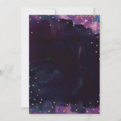 Abstracte moderne zwarte Waterverf Sla de datum op Save The Date (Achterkant)