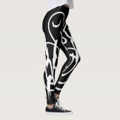 abstracte modernistische geometrische lijnkunst leggings (Rechts)