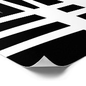 abstracte modernistische geometrische lijnkunst poster (Hoek)