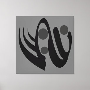 abstracte modernistische meetkundige kunst canvas afdruk