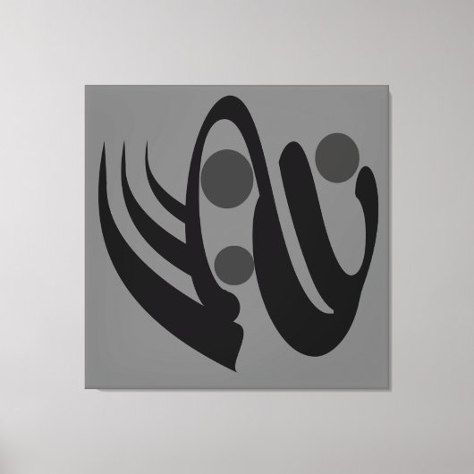 abstracte modernistische meetkundige kunst canvas afdruk (Voorkant)