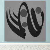 abstracte modernistische meetkundige kunst canvas afdruk (Insitu (Houten vloer))