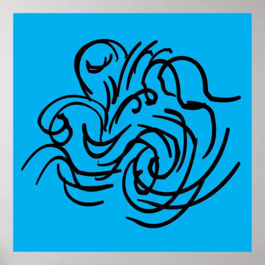 abstracte modernistische meetkundige kunst poster (Voorkant)