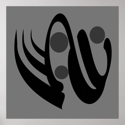 abstracte modernistische meetkundige kunst poster (Voorkant)