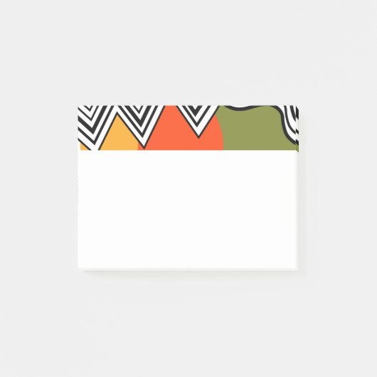 Abstracte modernistische stijl uit het midden van  post-it® notes (Voorkant)