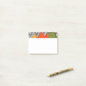 Abstracte modernistische stijl uit het midden van  post-it® notes (Op bureau)
