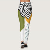Abstracte modernistische stijl van het midden van  leggings (Achterkant)