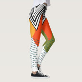 Abstracte modernistische stijl van het midden van  leggings (Rechts)