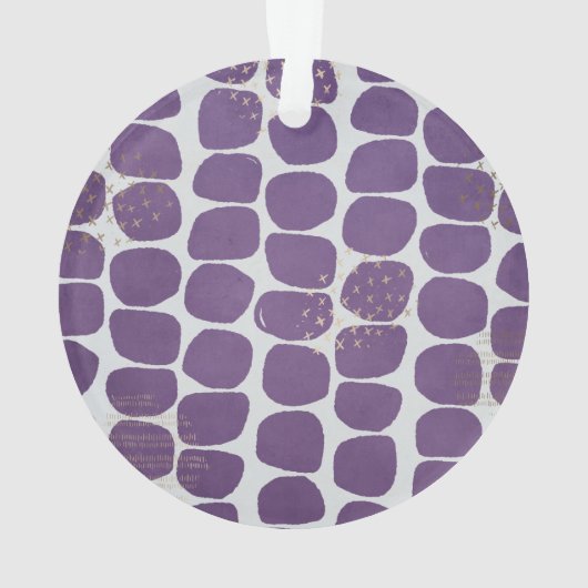 Abstracte Modish Pattern Photo Ornament (achterkant)