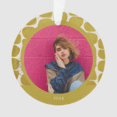 Abstracte Modish Pattern Photo Ornament (voorkant)