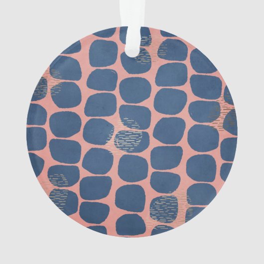 Abstracte Modish Pattern Photo Ornament (achterkant)