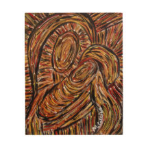 Abstracte moeder en kind van het oorspronkelijke s