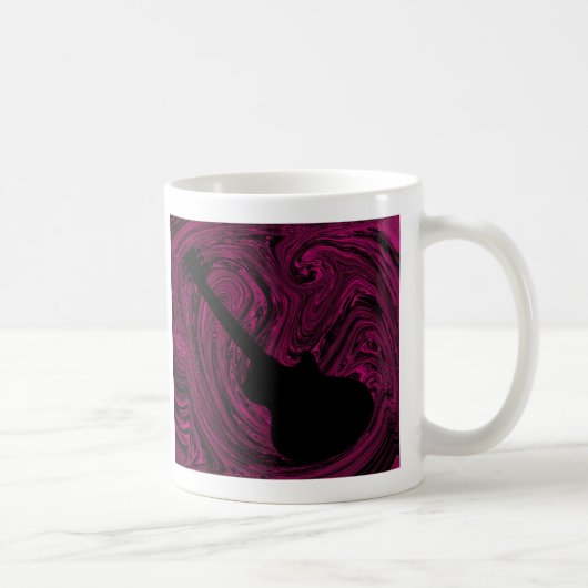 Abstracte Mok gitaar Zwemmen, magenta (Rechts)