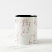 Abstracte mok van het de lijnwerk van de rat (Center)