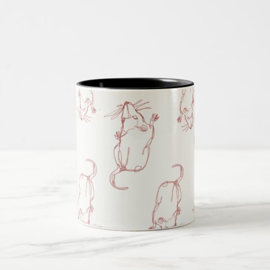 Abstracte mok van het de lijnwerk van de rat (Center)