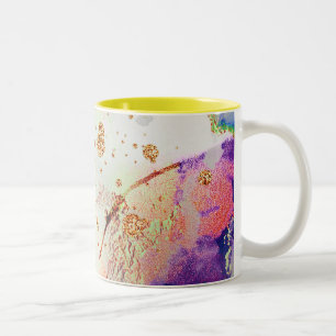 abstracte Mok van het galaxy Two-Tone Coffee-patro