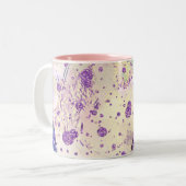abstracte Mok van het galaxy Two-Tone Coffee-patro (Voorkant links)