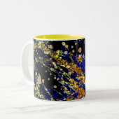 abstracte Mok van het galaxy Two-Tone Coffee-patro (Voorkant links)