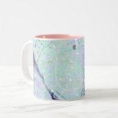 abstracte Mok van het galaxy Two-Tone Coffee-patro (Voorkant links)