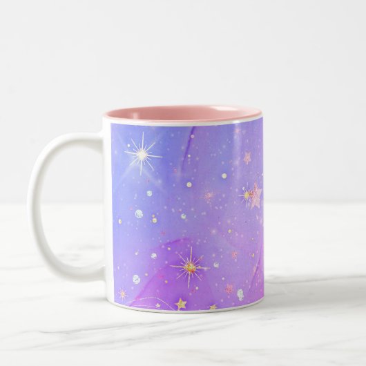 abstracte Mok van het galaxy Two-Tone Coffee-patro (Links)