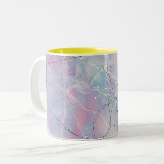 abstracte Mok van het galaxy Two-Tone Coffee-patro (Voorkant links)