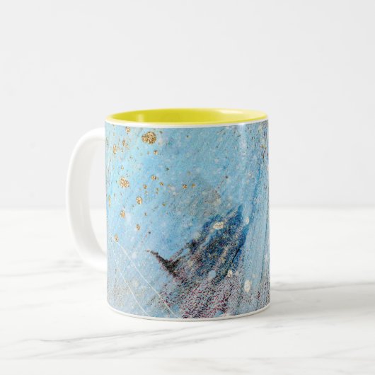 abstracte Mok van het galaxy Two-Tone Coffee-patro (Voorkant links)