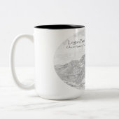 Abstracte mok van het landschap (Links)