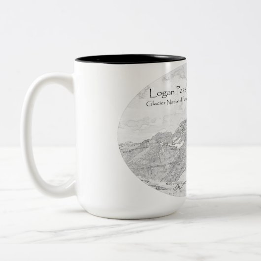 Abstracte mok van het landschap (Links)