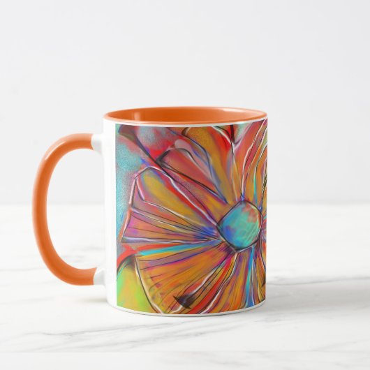 Abstracte mok van kubieke flora (Links)