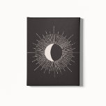 Abstracte Mon Burst Eclipse Canvas Afdruk<br><div class="desc">Abstracte en mysterieuze maan barstte het hedendaagse design uit op een donkere achtergrond.</div>