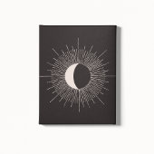 Abstracte Mon Burst Eclipse Canvas Afdruk