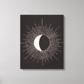 Abstracte Mon Burst Eclipse Canvas Afdruk (Voorkant)