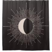 Abstracte Mon Burst Eclipse Douchegordijn (Voorkant)