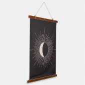 Abstracte Mon Burst Eclipse Hangend Wandkleed (Gebogen)