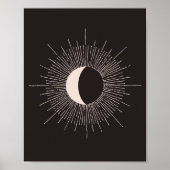 Abstracte Mon Burst Eclipse Poster (Voorkant)